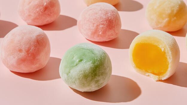 Colored mochi