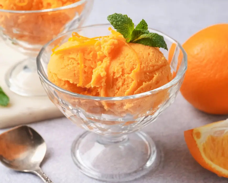 Tangerine sorbet